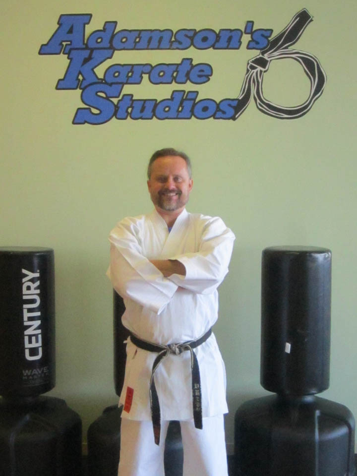 Paul Adamson recently opened Adamson’s Karate in Fishers; the family-run studio has been in business for 40 years. (Photo by Nancy Edwards.)