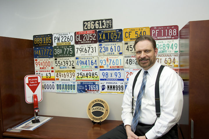 Kent Abernathy of Zionsville became the new commissioner of the Indiana Bureau of Motor Vehicles in February. (Photo by Lisa Price)