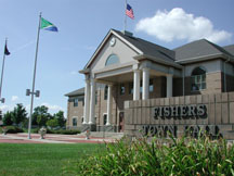 Fishers in town hall