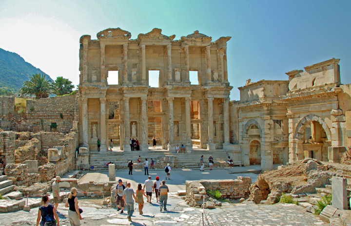 Remains of Ephesus Library (Photo by Don Knebel)