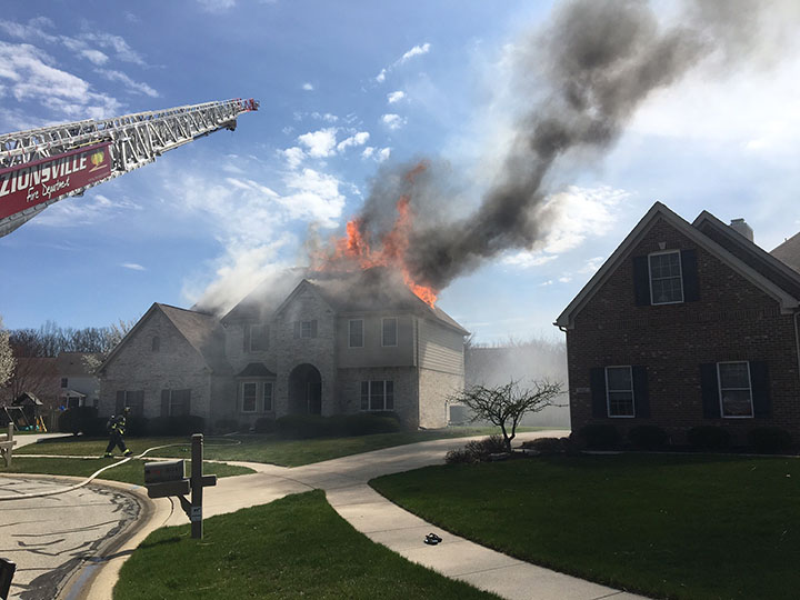Bathroom exhaust fan sparks Zionsville house fire