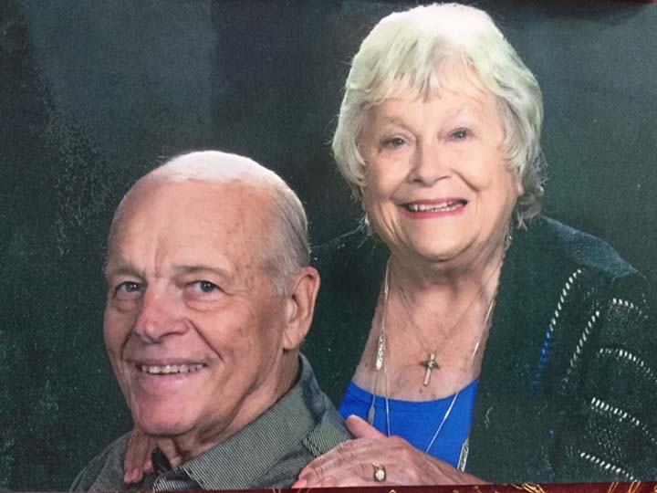 A present-day photo of the couple, celebrating 60 years married on June 29.