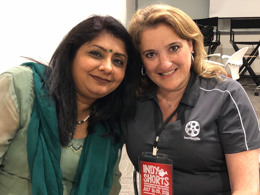 From left, Heartland supporter and fan Rupal Thanawala (Carmel) with Heartland Executive Assistant Kelly Alexiou (Fishers) take time to pose for Where’s Amy.