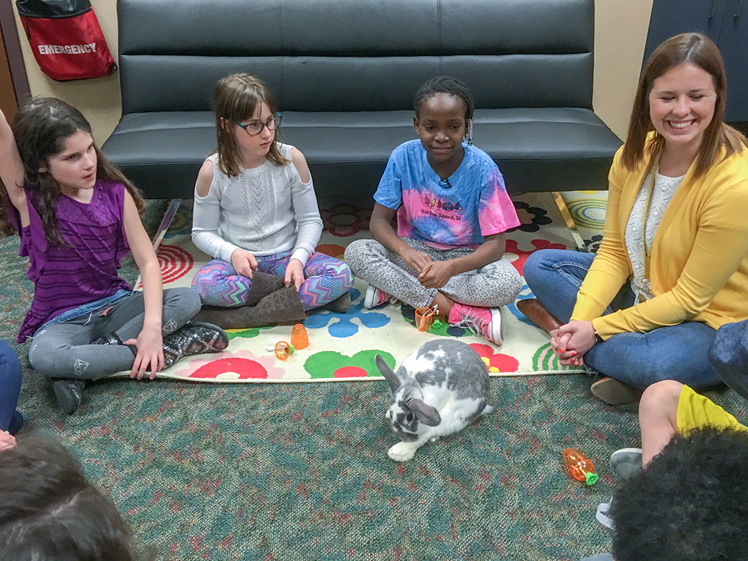 Rabbits help students understand emotion at Forest Dale Elementary