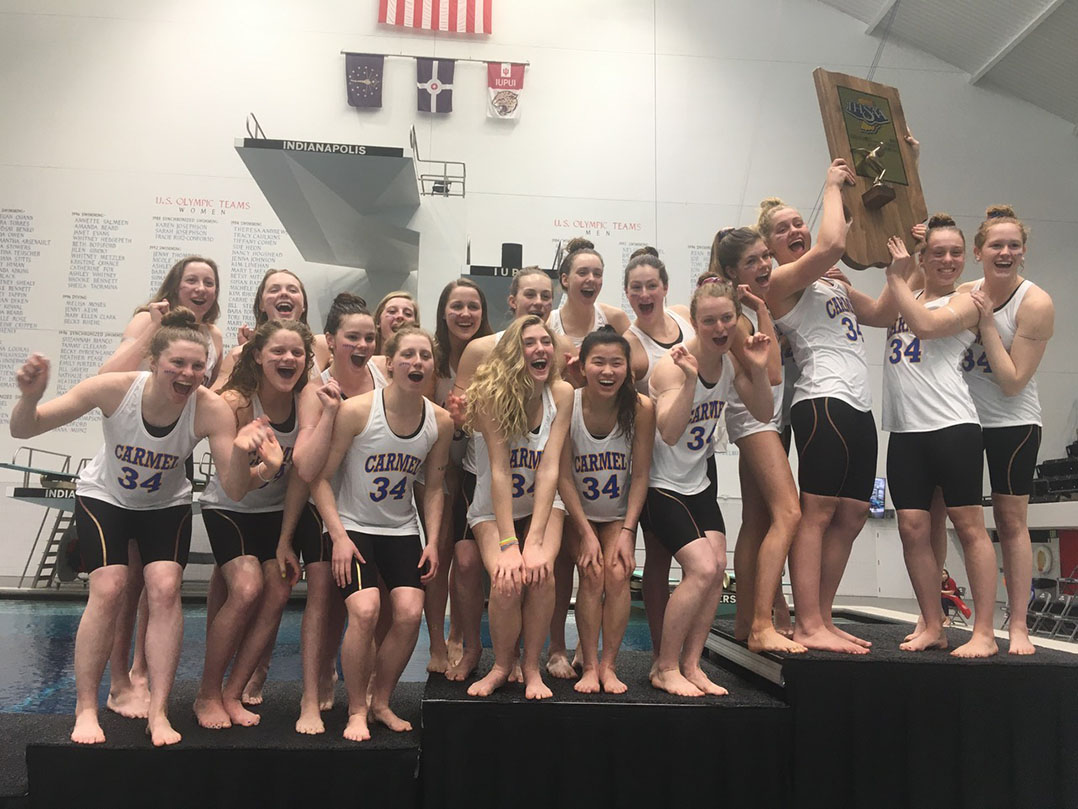 Depth Helps Carmel High School Girls Swim Team Win 34th Consecutive Title Current Publishing