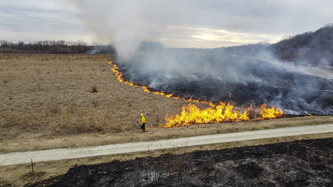 Hamilton County Parks conducts controlled burn