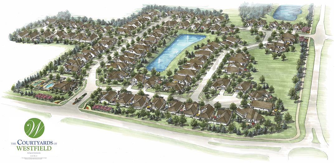 Courtyards of Westfield to feature 89 ranch homes