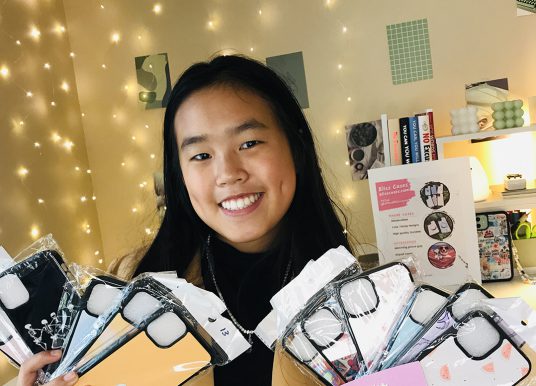 Clay Middle School entrepreneur designs, sells phone cases