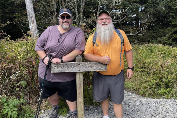 Longtime Troop 199 Scoutmaster Bryan Spellman, left, and Assistant Scoutmaster Ed Ratts are retiring from their leadership positions with the troop. (Photo courtesy of Ed Ratts)