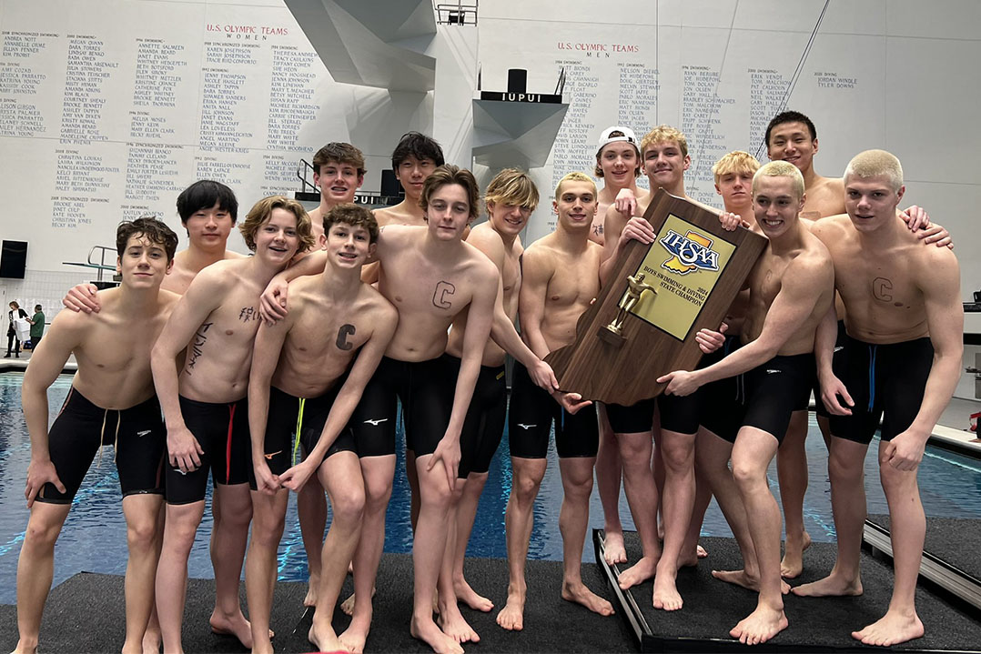 Carmel High School boys swimmers win 10th straight state title