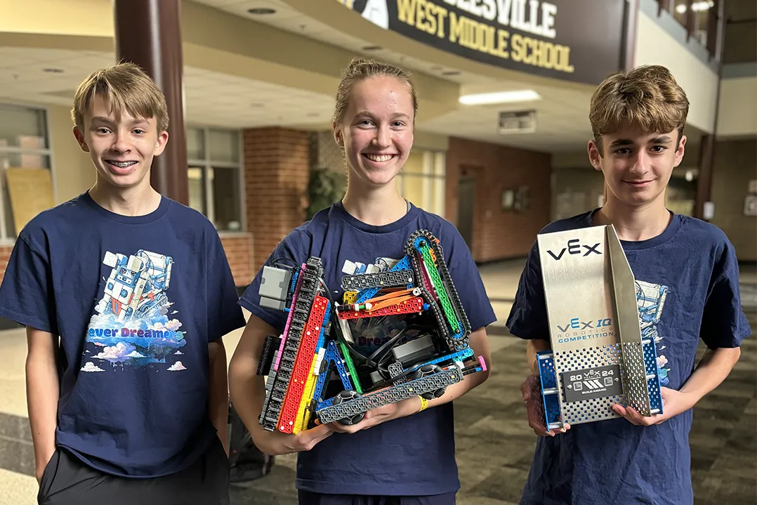 Noblesville West Middle School robotics team completes dream season